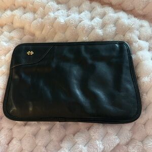 Vintage Dorcelle Black Leather Clutch